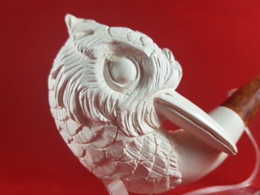 Hand Carved Bird Beak Block Meerschaum Pipe