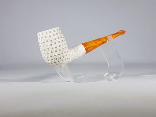 Billiard Lattice Straight Meerschaum Pipe