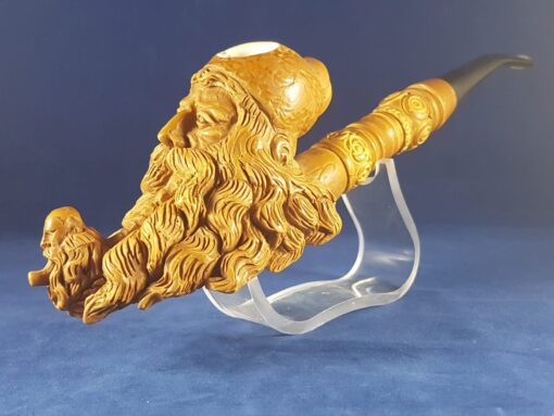 Deluxe Hand Carved Dunhill Meerschaum Pipe