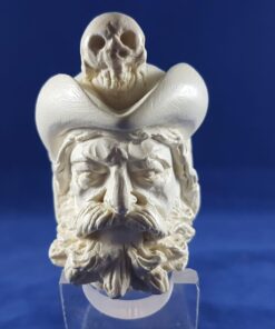 Pirate and Skull Figure Meerschaum Pipe