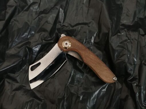 Walnut Wood Handle Folding Knife, Pocket Knife, Walnut Wood Handle, Handmade Pocket Knife, Father's Day Gift, Gift for Him, Stainless steel 441