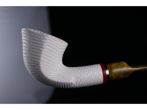 Rusticated Paneled Meerschaum Pipe