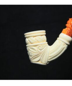  embossed-floral-classical-pipe-block-meerschaum-turkish-meerschaum-buy