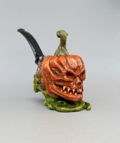 halloween-briar-pipe-pipe-with-tamper-and-bag-pumpkin-briar-pipe-scary-pipe-horror-pipe