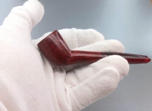 Japanese Style Mini Pipe, Classic Briar Pipe, Chamber Diameter 16 mm, Acrylic Stem Pipe, Hand-Carved Briar Wood, Unsmoked Pipe