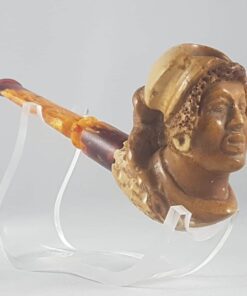 Meerschaum Pipe African Lady, Carved Meerschaum Pipe, Hand Carved, The Best Block Meerschaum, Block Meerschaum Pipe