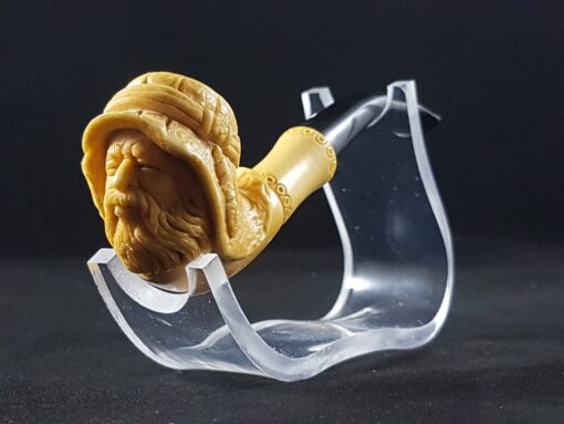 Meerschaum Arab Sultan Pipe, Hand-Carved Pipe, The Best Quality Meerschaum, Unsmoked Meerschaum