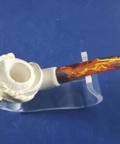 Meerschaum Pipe Carved Head of Bearded Man, Hand-Carved, Hand-Carved Pipe, The Best Quality Meerschaum, Unsmoked Meerschaum