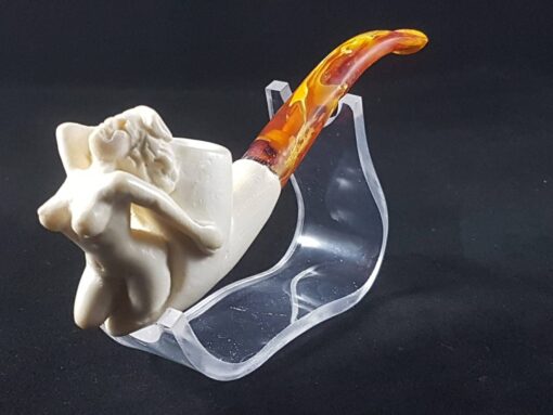 Meerschaum Pipe Naked Lady, Erotic Hand Carved Nude Woman Meerschaum Pipe, Carved Meerschaum Pipe, Hand Carved, The Best Block Meerschaum,
