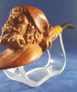 African Meerschaum Pipe, Ethiopian Figure Meerschaum, The Block Meerschaum, Hand Carved Meerschaum Pipe, 100% Solid Block Meerschaum Pipe