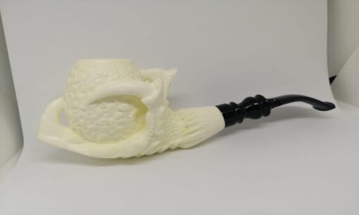 Deluxe Eagle's Claw Pipe, BLOCK Meerschaum, Turkish Meerschaum