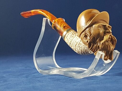 Meerschaum Pipe Dedective, Hand-Carved Vintage Pipe, Hand-Carved Pipe, The Best Quality Meerschaum, Unsmoked Meerschaum
