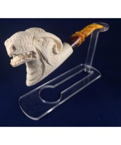 Hand Carved Ram Meerschaum Pipe, Hand-Carved Pipe, The Best Quality Meerschaum, Unsmoked Meerschaum