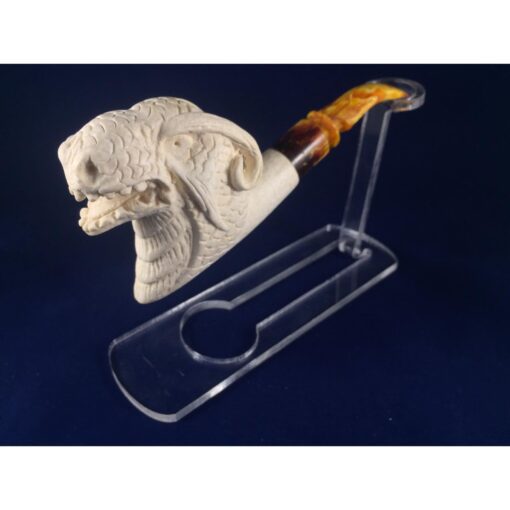 Hand Carved Ram Meerschaum Pipe, Hand-Carved Pipe, The Best Quality Meerschaum, Unsmoked Meerschaum