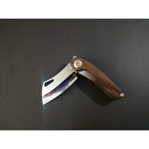 Personalized Folding Knife, Custom Pocket Knife, Razor Pocket, Walnut Wood Handle, Handmade Pocket Knife, Gift for Him,  Stainless steel 441