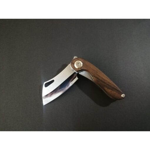 Personalized Folding Knife, Custom Pocket Knife, Razor Pocket, Walnut Wood Handle, Handmade Pocket Knife, Gift for Him, Stainless steel 441