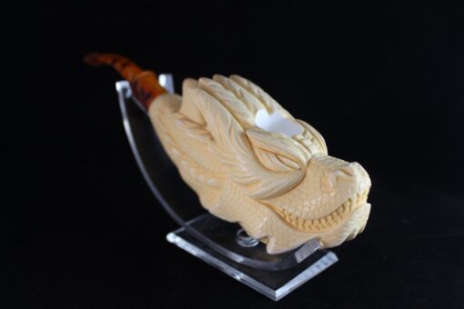 Dragon Meerschaum Pipe, Smaug Meerschaum Pipe, Hand-Carved, Hand-Carved Pipe, The Best Quality Meerschaum, Unsmoked Meerschaum