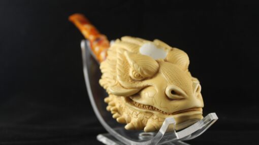 Dragon Meerschaum Pipe, Smaug Meerschaum Pipe, Smaug Hand-Carved Pipe, The Best Quality Meerschaum, Unsmoked Meerschaum