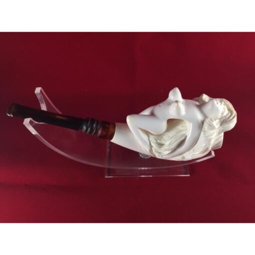 Deluxe Hand Carved Naked Lady Meerschaum Pipe, 100% Solid Block Meerschaum Pipe, Hand Carved Meerschaum Pipe, Turkish Meerschaum