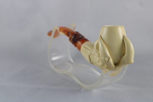 Bent Stem Eagle's Claw Meerschaum Pipe, The Best Quality Meerschaum, Unsmoked Meerschaum