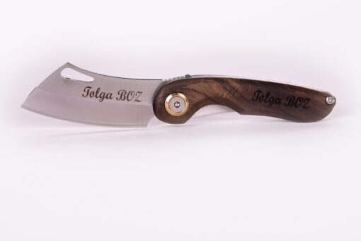Personalized Folding Knife, Pocket Knife, Razor Pocket, Walnut Wood Handle, Handmade Pocket Knife, Custom Knife, Stainless steel 441