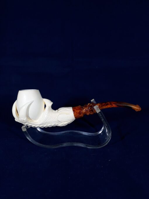 Hand Carved Eagle's Claw Meerschaum Pipe, Handmade Meerschaum Pipes, Artisan Pipes, Handmade Art, Block Meerschaum