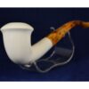 Calabash Half Bent Meerschaum Pipe, Handmade Meerschaum Pipes, Artisan Pipes, Handmade Art, Block Meerschaum, Turkish Meerschaum