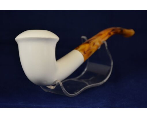 Calabash Half Bent Meerschaum Pipe, Handmade Meerschaum Pipes, Artisan Pipes, Handmade Art, Block Meerschaum, Turkish Meerschaum