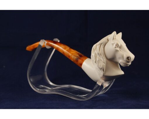Horse Block Meerschaum Pipe, Unsmoked Meerschaum, Meerschaum Pipe, Handmade Meerschaum Pipes, Artisan Pipes, Turkish Meerschaum