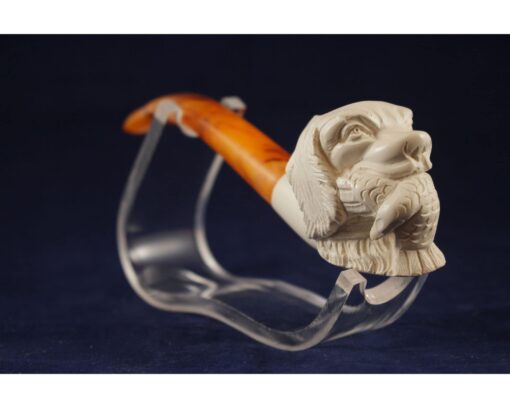 Hunting Dog Meerschaum Pipe, Dog Pipe, Handmade Meerschaum Pipes, Artisan Pipes, Block Meerschaum, Turkish Meerschaum