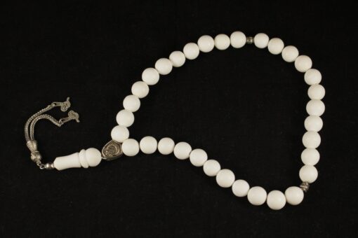 Meerschaum White Rosary, Handmade Meerschaum Rosary, Artisan Pipes, Block Meerschaum, Turkish Meerschaum, Handmade Rosary