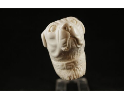 White Dog Meerschaum Pipe, Handmade Meerschaum Pipes, Artisan Pipes, Handmade Art, Block Meerschaum