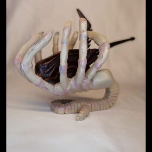 Alien Stand, Species Stand, Hand-Carved Stand, Prometheus Covenant Stand, Pipe Stand