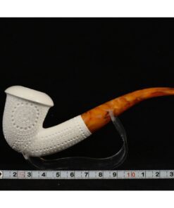 Lattice Calabash Pipe, Meerschaum Pipe, Handmade Meerschaum Pipes, Artisan Pipes, Handmade Art, Block Meerschaum, Turkish Meerschaum 2 meerschaum-pipe-block-meerschaum-pipe-buy-meerchaum-pipe