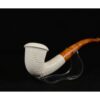 Lattice Calabash Pipe, Meerschaum Pipe, Handmade Meerschaum Pipes, Artisan Pipes, Handmade Art, Block Meerschaum, Turkish Meerschaum