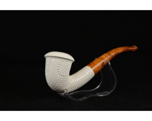 Lattice Calabash Pipe, Meerschaum Pipe, Handmade Meerschaum Pipes, Artisan Pipes, Handmade Art, Block Meerschaum, Turkish Meerschaum