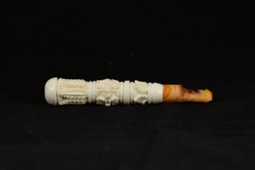 Hand Carved Cigarette Holder, Meerschaum Holder, Handmade Meerschaum Cigarette Holders, Block Meerschaum, Turkish Meerschaum