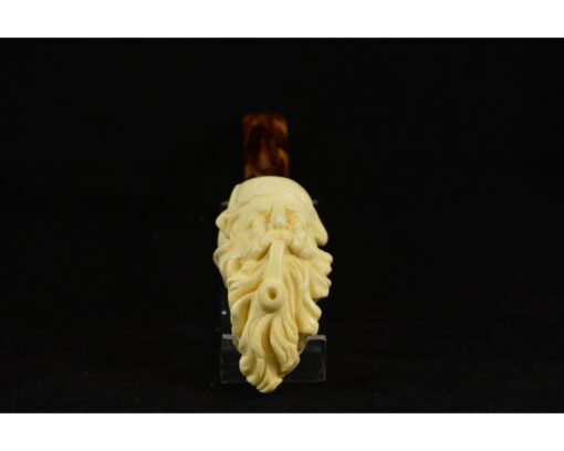 Handmade Old Man Meerschaum Pipe, Artisan Pipes, Block Meerschaum, Turkish Meerschaum, Figural Pipes, Old Man, Bearded Man
