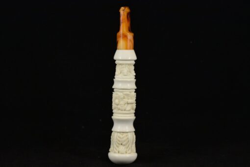 HandCarved Cigarette Holder, Meerschaum Holder, Handmade Meerschaum Cigarette Holders, Block Meerschaum, Turkish Meerschaum