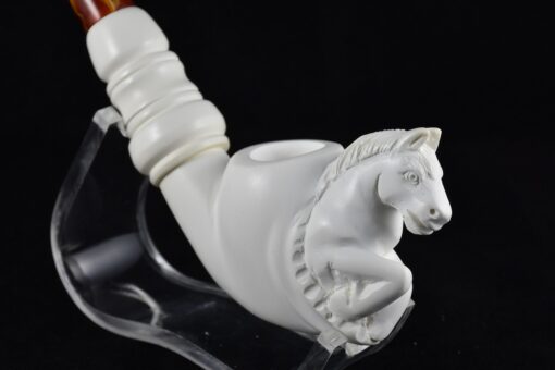 Smooth Horse Meerschaum Pipe, Unsmoked Meerschaum, Block Meerschaum, Turkish Meerschaum