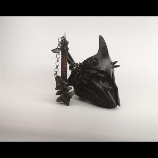 Witch King Pipe with Tamper, Witch-king of Angmar Pipe, Acrylic Stem, Unsmoked Pipe, The Lord of the Rings Nazgûl, MADE TO ORDER