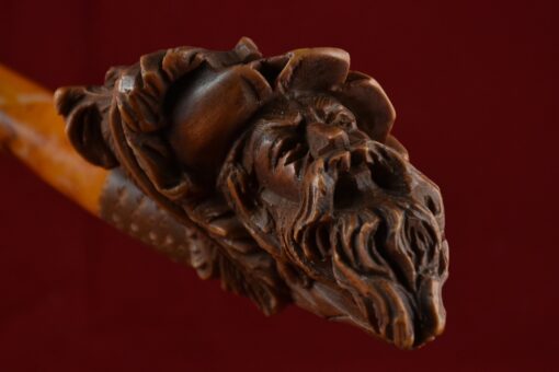Brown Bearded Meerschaum Pipe, The Best Block Meerschaum, Turkish Meerschaum, Unsmoked Meerschaum Pipe
