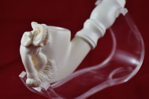 Hand Carved Elephant Pipe, 100% Solid Block Meerschaum Pipe, Hand Carved Meerschaum Pipe, Turkish Meerschaum