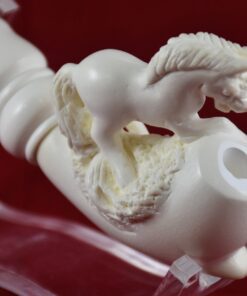 Horse Meerschaum Cigarette Holder, Unsmoked Meerschaum, Block Meerschaum Horse Cigar Holder