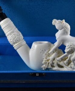 Meerschaum Pipe Horse, Unsmoked Meerschaum, Block Meerschaum Horse Pipe