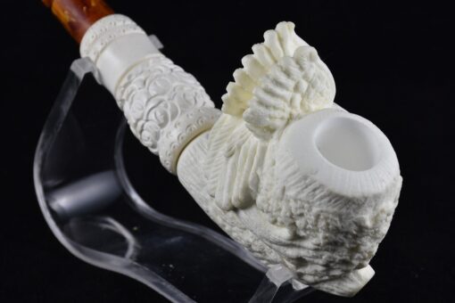 Lattice Claws Pipe, The Best Quality Meerschaum, Unsmoked Meerschaum, Block Meerschaum