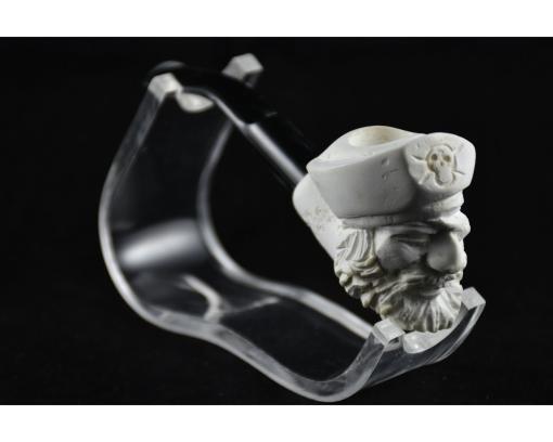 Pirate Man Meerschaum Pipe, Birthday Pipe, Hand Carved Pipe, Handmade Pipe, Smoking Pipe, Pipe Master, Turkish Meerschaum