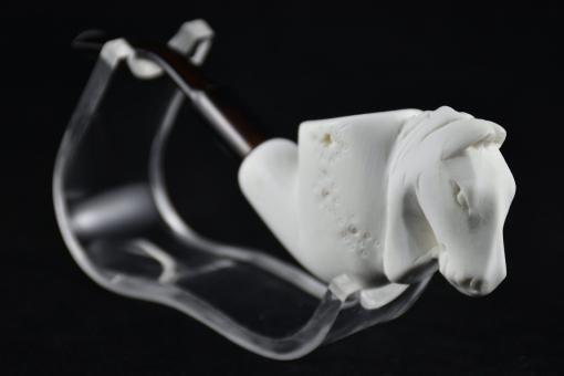 Horse Pipe from Meerschaum, Meerschaum Pipe, Turkish Meerschaum Pipe, Handmade Pipe, Smoking Pipe, Pipe Master, Horse Head Pipe