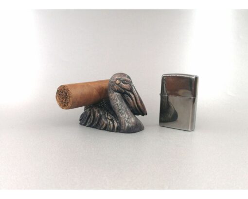 Make to Order Pelican Cigar Stand, Hand Carved Cigar Holder, Cigar Holder, Birthday Gift, Father's Day, Gift for Him, Gift for Her