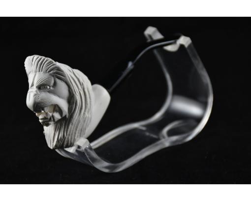 Handmade Lion Meerschaum Pipe, Animal Pipe, Meerschaum Pipe, Figural Pipe, Birthday Pipe, Hand Carved, Handmade Pipe, Smoking Pipe, Pipe Master